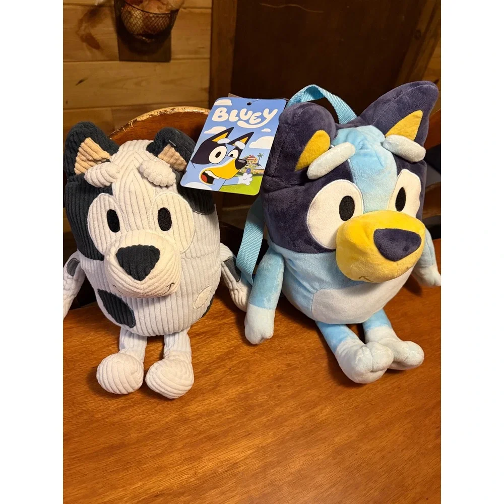 Bluey Plush Backpack and Muffin Corduroy Plush Bundle BBC Studios Accessory Inn